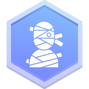 Maske ikonu olan bir insan. Beyaz arkaplanda izole edilmiş bir web tasarımı için insan yüzü çizimi çizimi