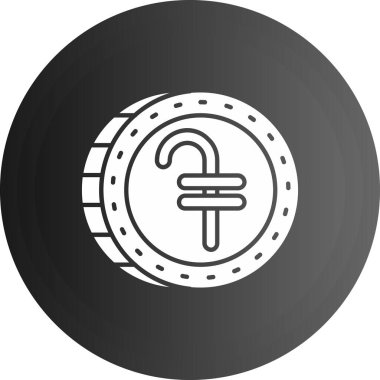 Modern b 'nin vektör illüstrasyonu para ikonundan yoksun