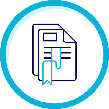 Belge. Web simgesi basit illüstrasyon