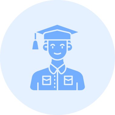 öğrenci simgesi vektör illüstrasyonu