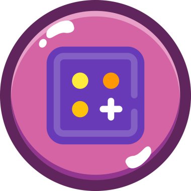 Bir oyun simgesinin vektör illüstrasyonu