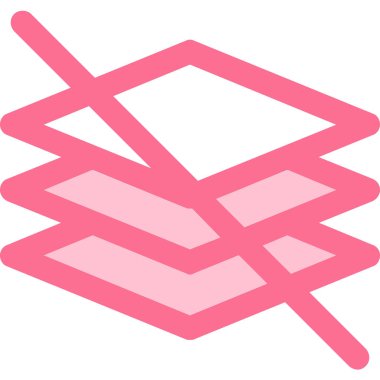 Pembe kurdelenin vektör çizimi