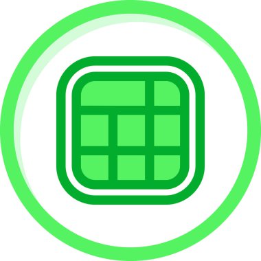 Tek bir izole simgenin vektör illüstrasyonu