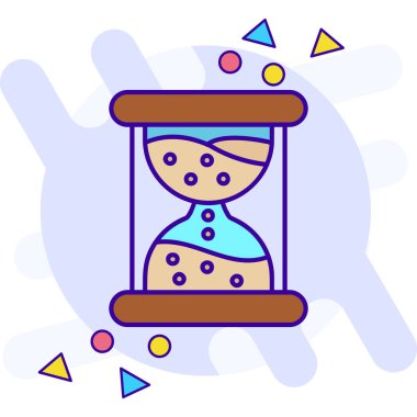 Dolu saat zaman simgesi - özet biçimi