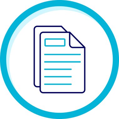 Belge. Web simgesi basit illüstrasyon