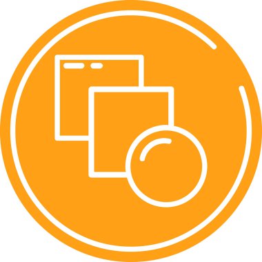 Modern kamera simgesinin vektör illüstrasyonu