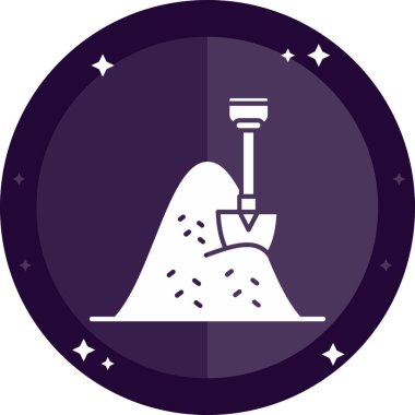 Kürekli bir dağın vektör çizimi