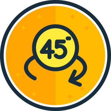 45 yıllık doldurulmuş dizayn simgesi