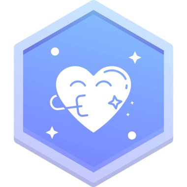 Bir kalp simgesinin vektör illüstrasyonu