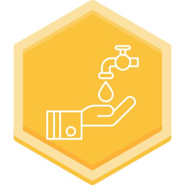 Musluk. Web simgesi basit illüstrasyon