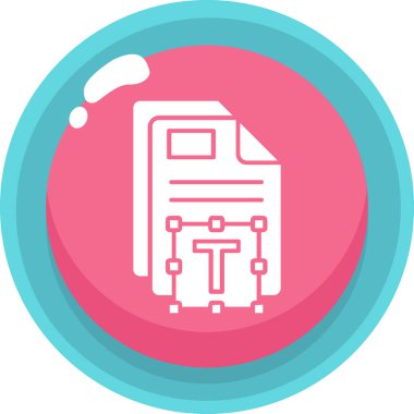 Bir b simgesinin vektör illüstrasyonu