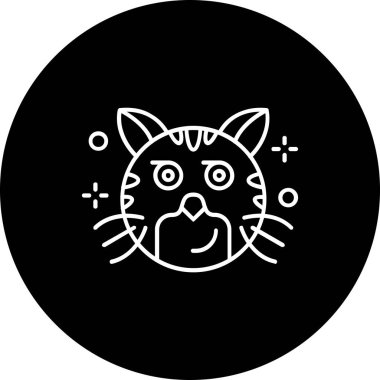 kedi simgesi vektör illüstrasyonu