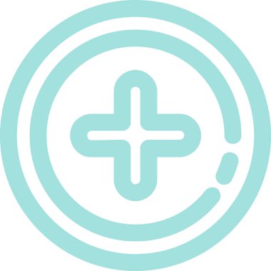 Bir çapraz simgenin vektör illüstrasyonu