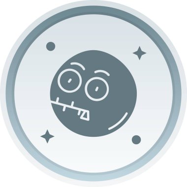 Benzersiz uzaylı vektör çizgisi simgesi