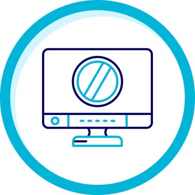 Dizüstü bilgisayar simgesi vektör çizimi