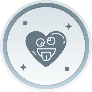 Bir kalp simgesinin vektör illüstrasyonu