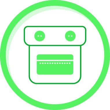 Modern ve karikatür simgesinin vektör çizimi