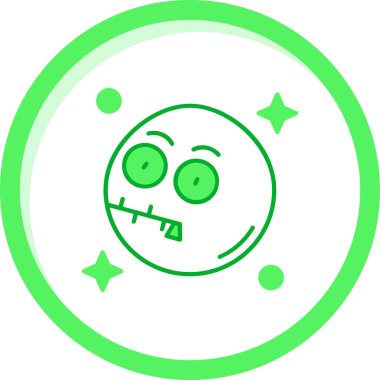 Benzersiz uzaylı vektör çizgisi simgesi