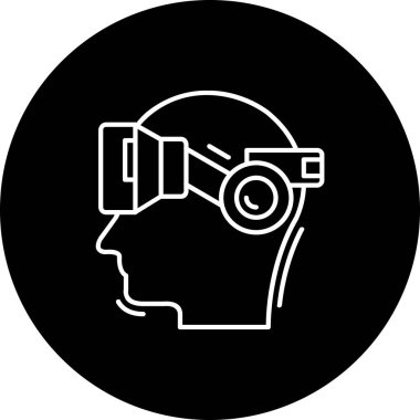 Sanal gerçeklik simgesi, vektör çizim