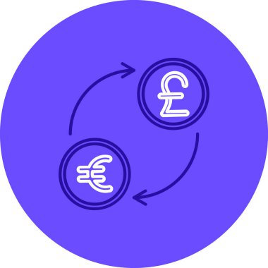 Değiş tokuş Web simgesi basit illüstrasyon