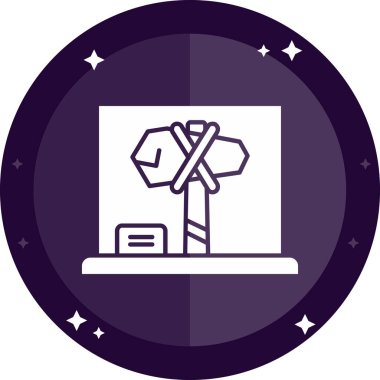 Modern eğitim ikonunun vektör illüstrasyonu