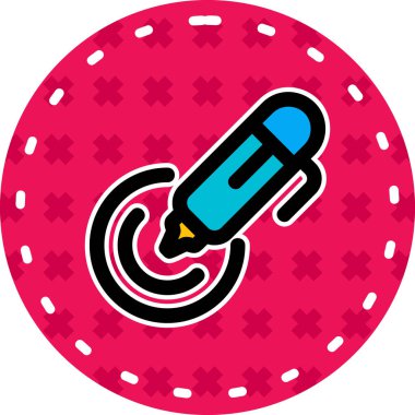 Tek bir ırk simgesinin vektör çizimi