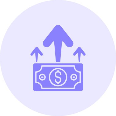 Para simgesinin vektör illüstrasyonu