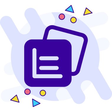 Dosya. Web simgesi basit illüstrasyon