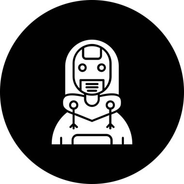 Moda stili izole edilmiş arkaplanda astronot simgesi