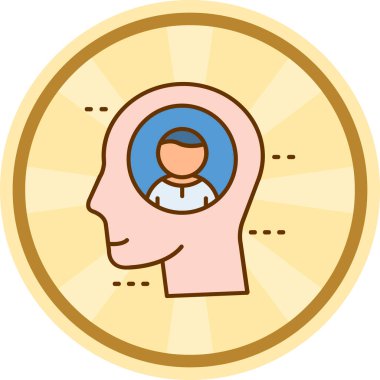 İş ikonu. İş adamının vektör illüstrasyonu