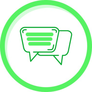 Sohbet simgesi vektör illüstrasyonu