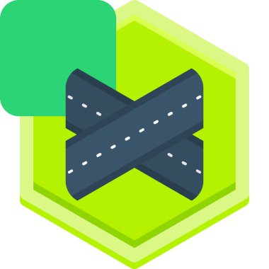 yol simgesi vektör illüstrasyonu