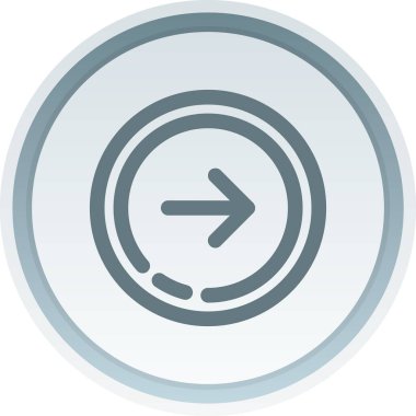 Benzersiz geri dönüş vektör simgesi