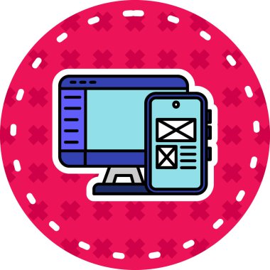 mobil simge vektör illüstrasyonu