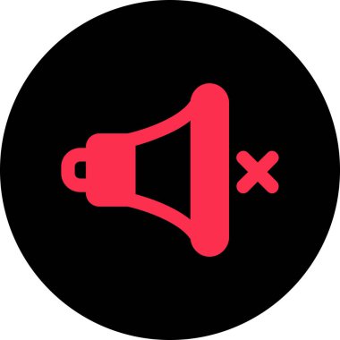 Beyaz arkaplanda izole edilmiş vektör illüstrasyonu hoparlör simgesi