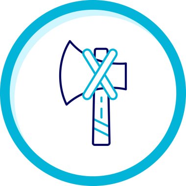 Balta ağ simgesi basit illüstrasyon