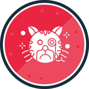 kedi simgesi vektör illüstrasyonu