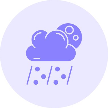 Yağmur. Web simgesi basit illüstrasyon