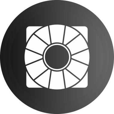 Vektör modern gri daire simgesi