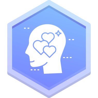 Kalp ikonu vektör illüstrasyonu