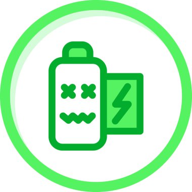 Pil. Web simgesi basit illüstrasyon