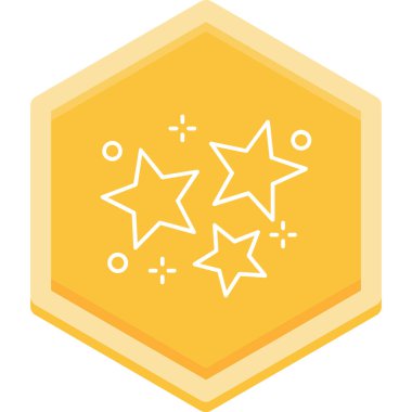 Yıldız simgesi. düz dizayn