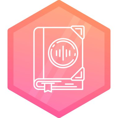 Modern müzik simgesinin vektör illüstrasyonu