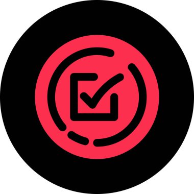 işaretleme vektör illüstrasyonunu kontrol et