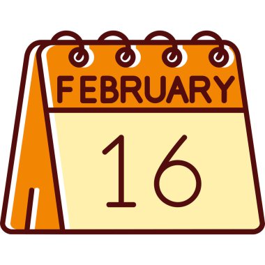 Şubat 24 - Gün - Takvim simgesi tasarımı