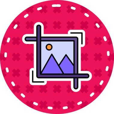 Modern bir simgenin vektör illüstrasyonu