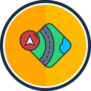 Seyahat simgesinin vektör illüstrasyonu