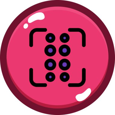 Modern simgenin vektör illüstrasyonu