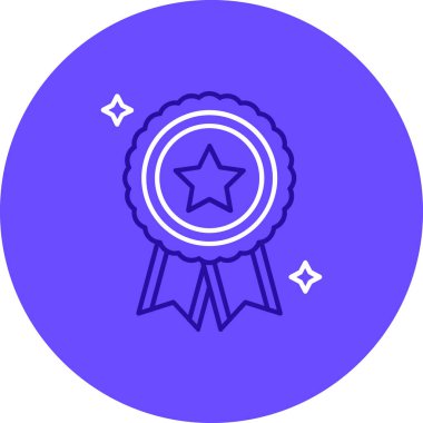 Madalya Web simgesi basit illüstrasyon