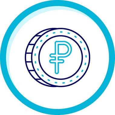 Bozuk para. Web simgesi basit illüstrasyon